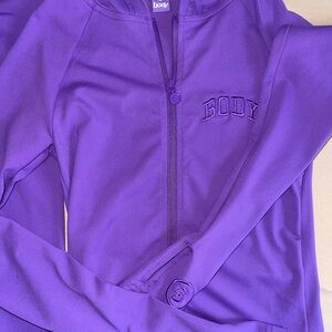 BODY BY RAVEN purple legging set, new without tags, size M.